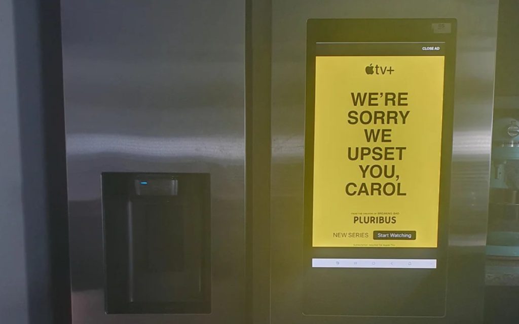 Schyzophrène, elle est victime d’une crise à cause d’une publicité pour une série sur son frigo connecté