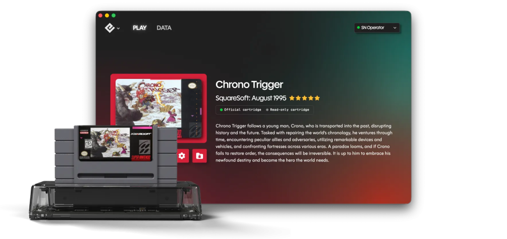 SN Operator – Jouez à vos cartouches SNES sur PC, Steam Deck et compagnie