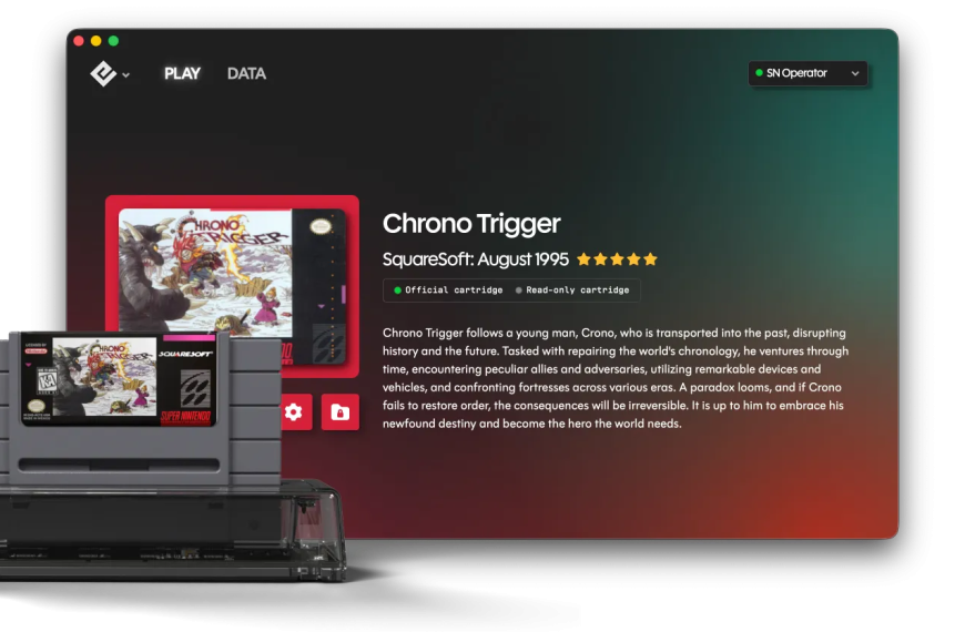SN Operator – Jouez à vos cartouches SNES sur PC, Steam Deck et compagnie