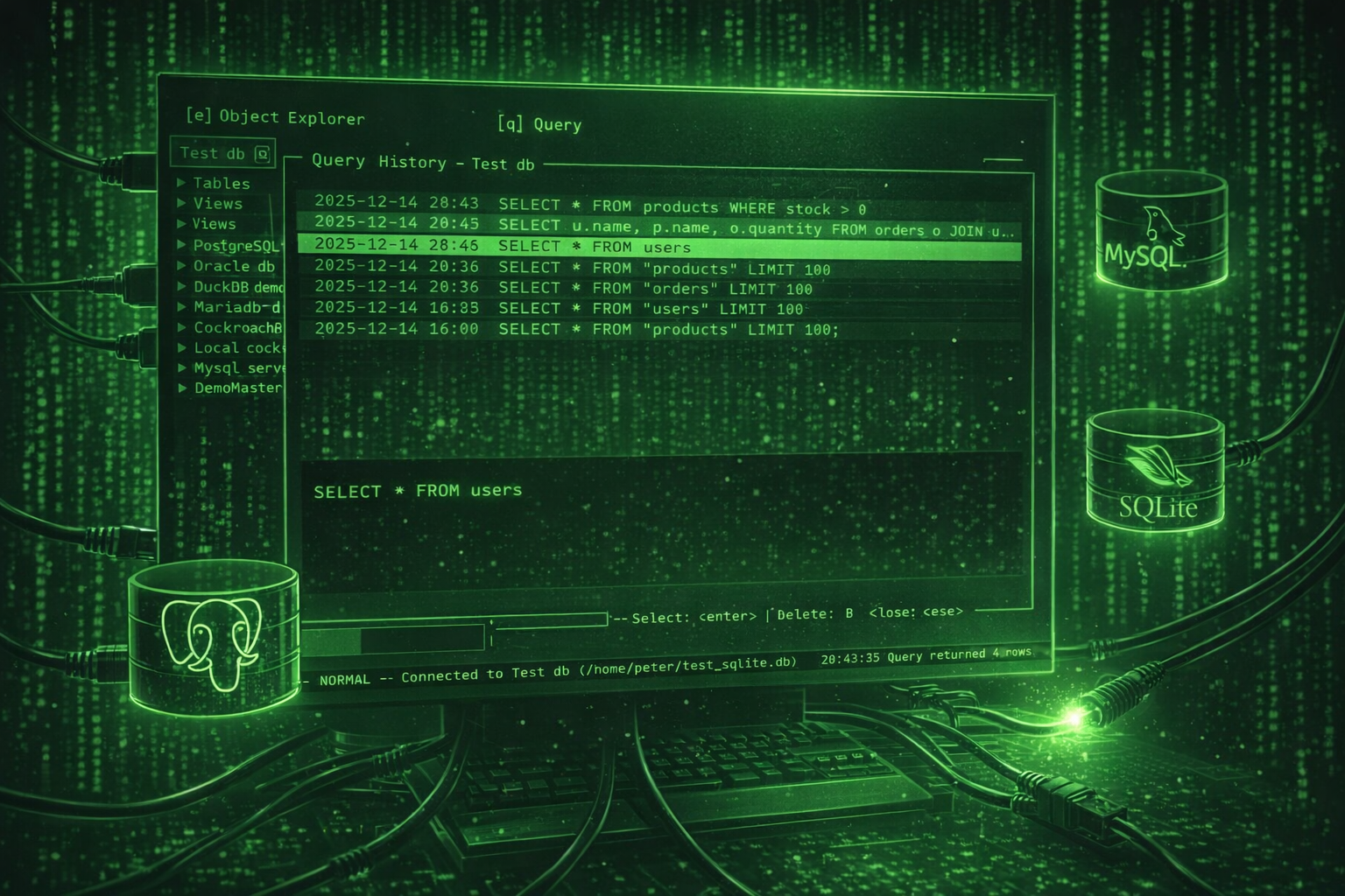 sqlit – Quand y'en a marre de lancer SQL Server Management Studio pour une requête