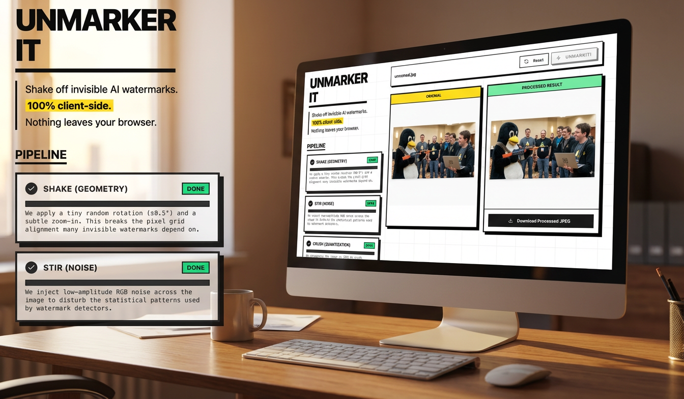 UnMarker – Les watermarks IA ne servent à rien