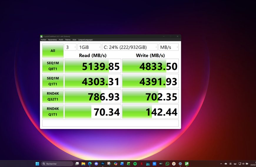 Windows 11 : un nouveau pilote améliore les capacités des SSD, jusqu’à 85% de performances en plus !