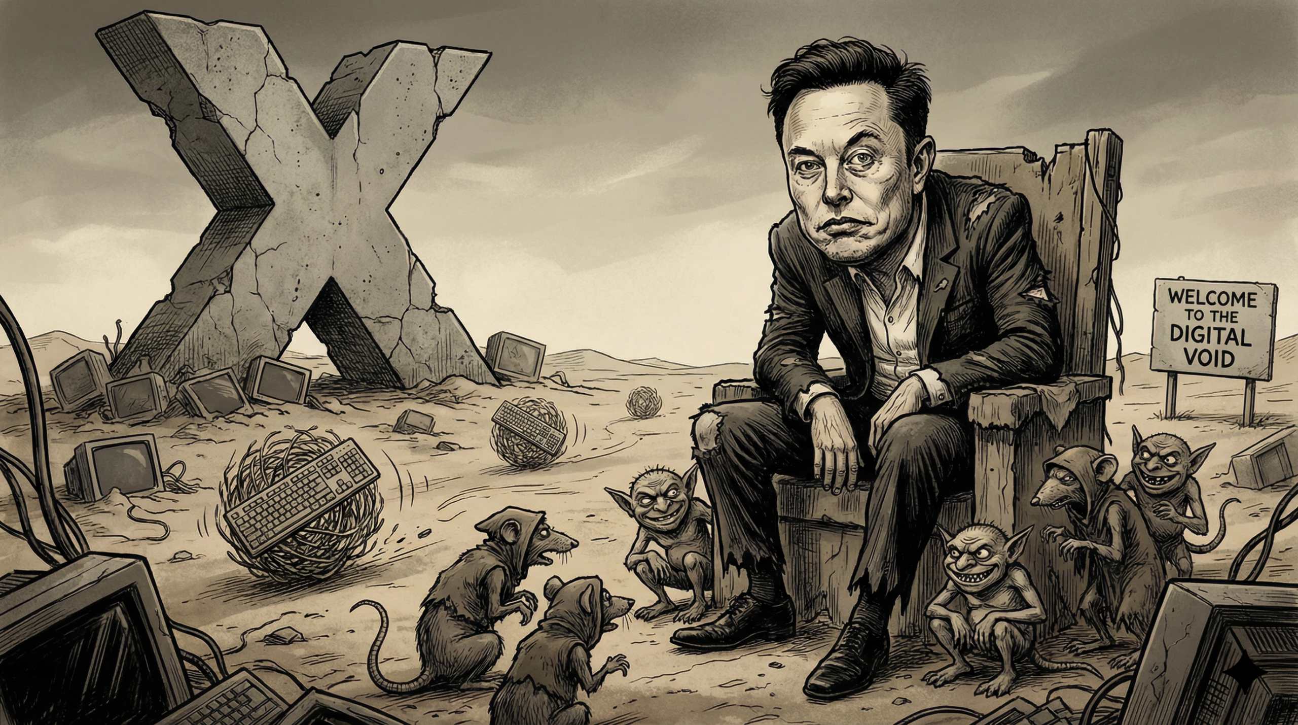 X dégringole en France – Elon Musk va bientôt se retrouver tout seul avec ses fachos