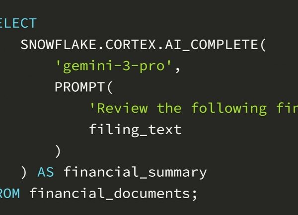 Snowflake greffe Gemini 3 à Cortex AI