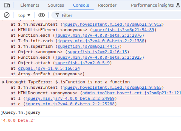 JavaScript jQuery 4.0.0 supporte les types de confiance