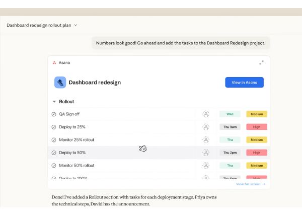 Comme ChatGPT, Claude d'Anthropic intègre des applications tierces