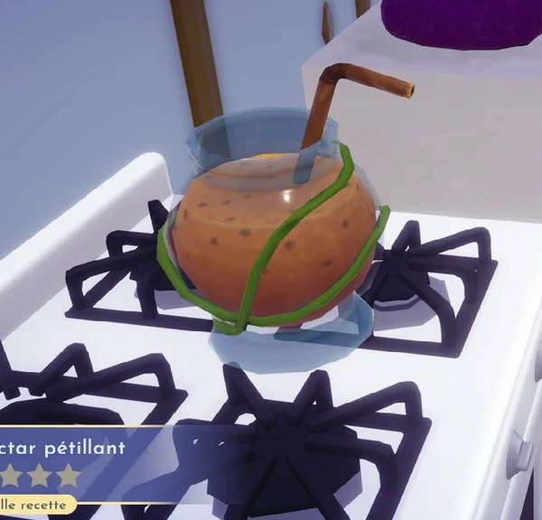 Soda au nectar pétillant Disney Dreamlight Valley : comment préparer cette recette de hors d'oeuvre 2 étoiles ?