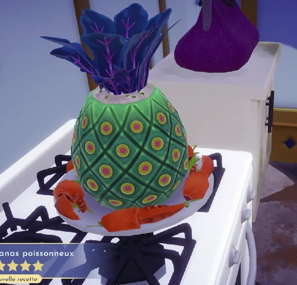 Gelée à l'Ananas poissonneux Disney Dreamlight Valley : comment préparer cette recette de Plat principal 5 étoiles ?