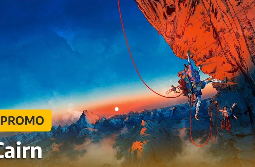 Vivez une aventure unique et poétique d’escalade avec Cairn à prix réduit sur Gamesplanet !