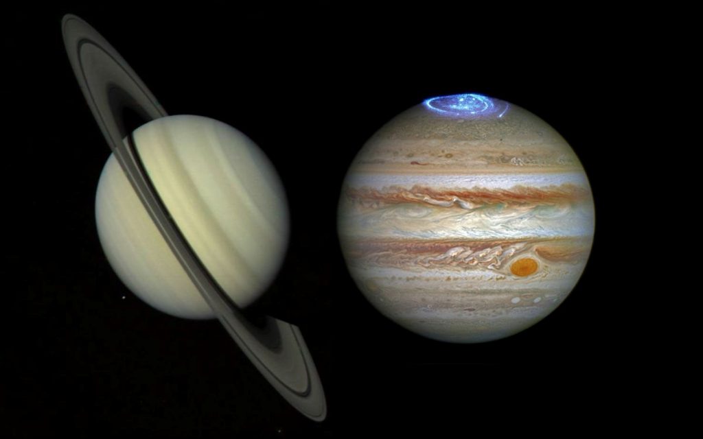 Jupiter et Saturne : similaires mais pas jumelles, leurs vortex polaires trahissent leurs secrets
