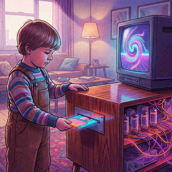 La disquette, la meilleure des télécommandes TV pour les enfants