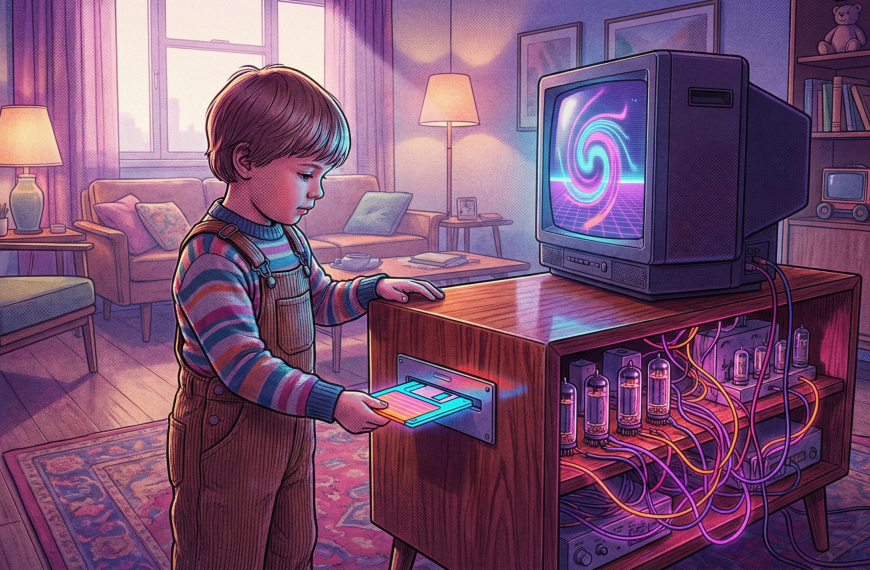 La disquette, la meilleure des télécommandes TV pour les enfants