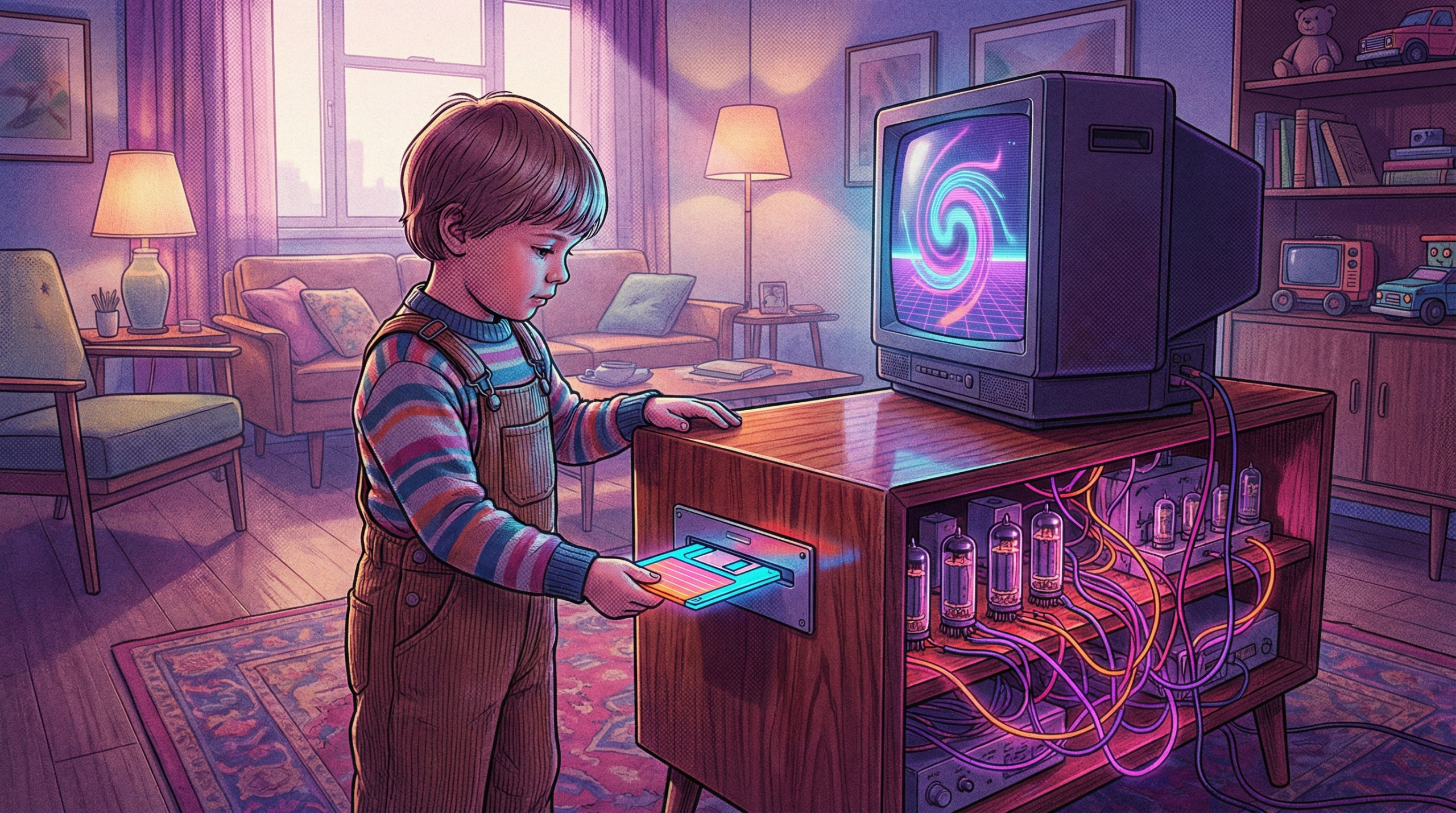 La disquette, la meilleure des télécommandes TV pour les enfants