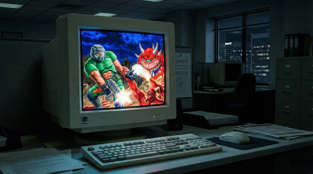 DOOM en économiseur d’écran Windows – Le screensaver ultime des nostalgiques