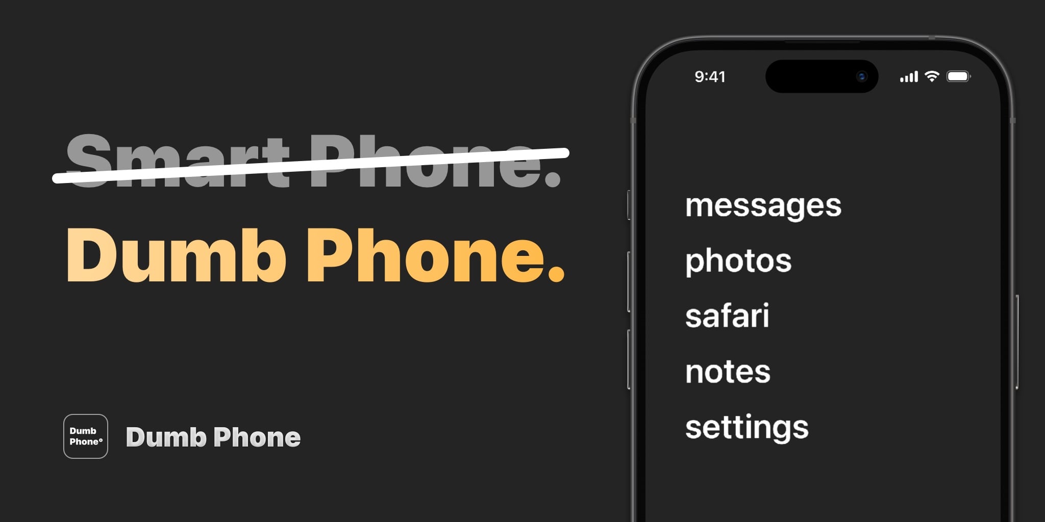 Dumb Phone – Transformez votre iPhone en téléphone minimaliste