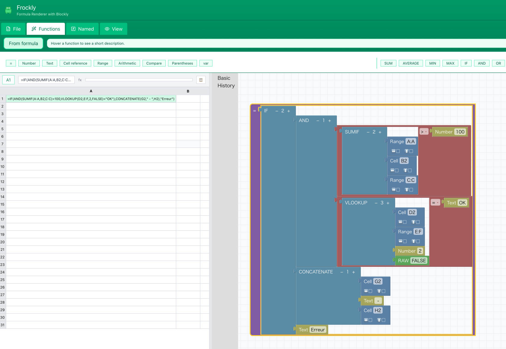 Frockly – Vos formules Excel enfin visibles et manipulables
