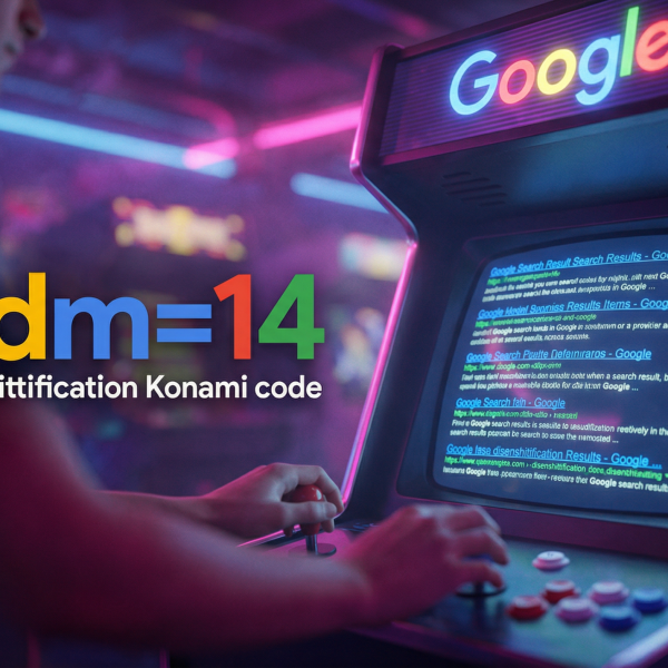 &udm=14 – Le Konami Code pour retrouver un Google sans IA