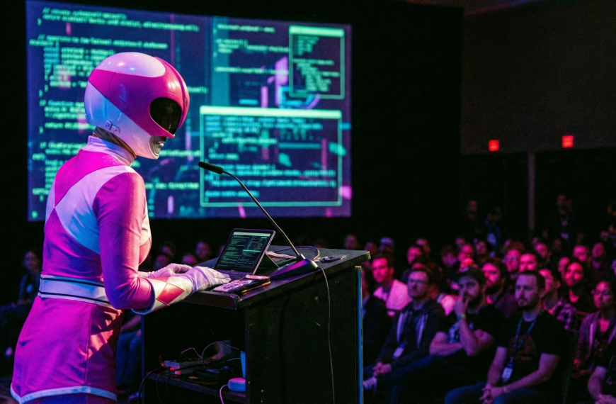 Une hacktiviste déguisée en Pink Ranger supprime des sites de nazis en live au 39C3