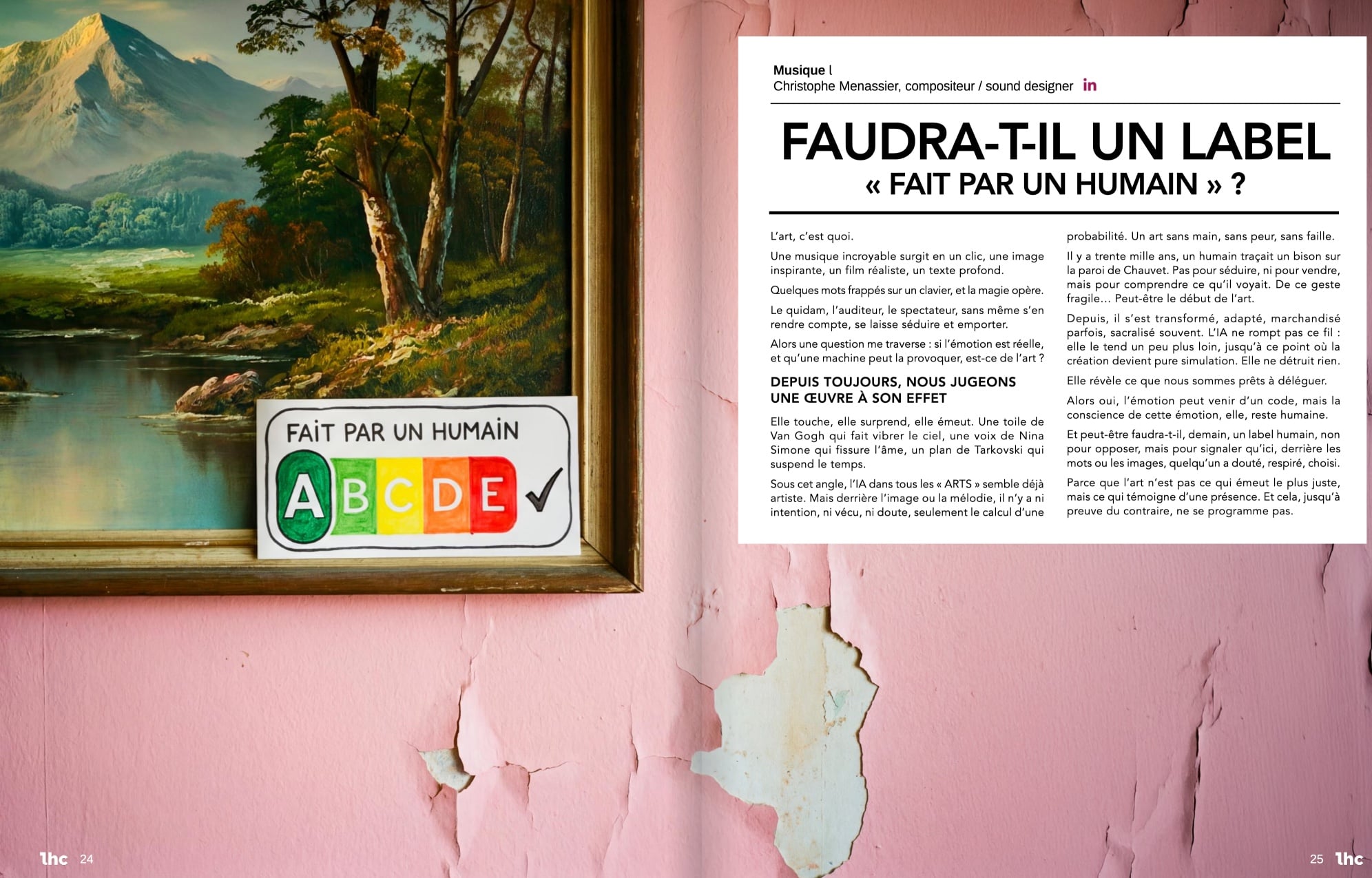 Les Heures Claires – Un magazine fabriqué à 99% avec l'IA