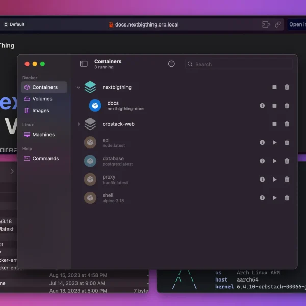 OrbStack – L'alternative légère à Docker Desktop sur Mac