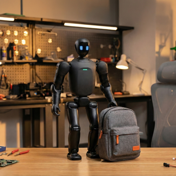 QUESTER1 – Le robot humanoïde qui tient dans un sac à dos