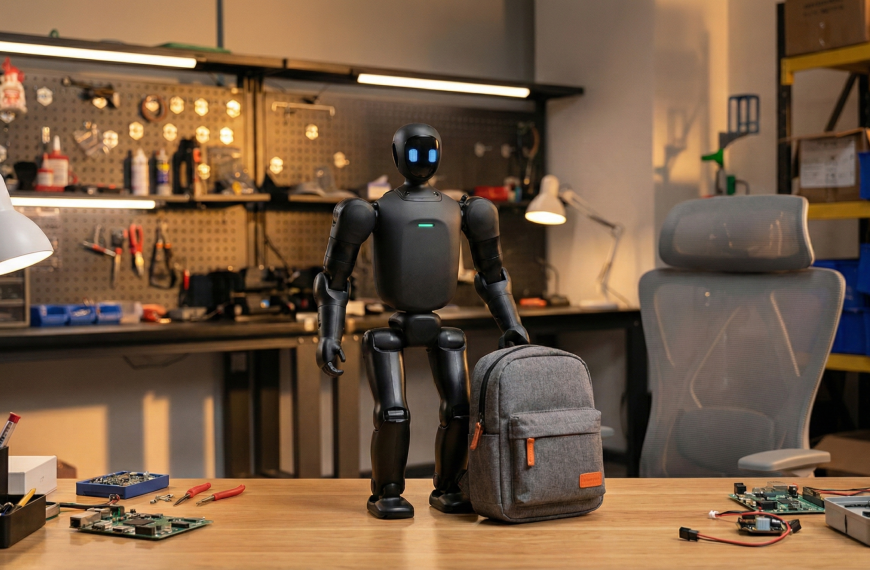 QUESTER1 – Le robot humanoïde qui tient dans un sac à dos