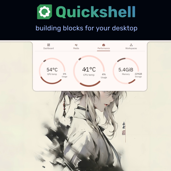 Quickshell – Un toolkit QML pour personnaliser de votre bureau Linux