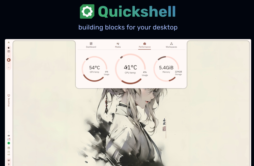 Quickshell – Un toolkit QML pour personnaliser de votre bureau Linux