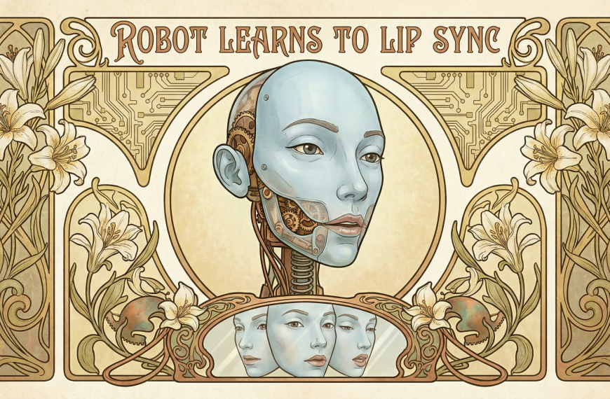 Un robot humanoïde a appris à parler en regardant YouTube