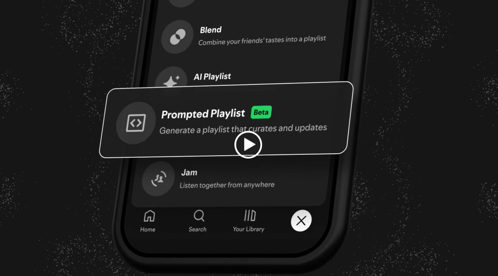 Spotify laisse ses utilisateurs générer des playlists par une simple invite IA