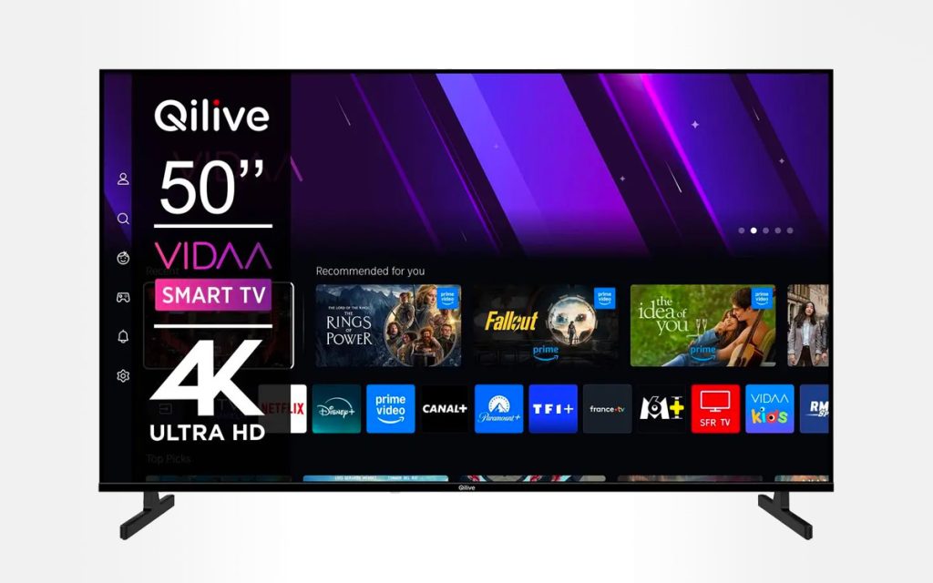 Qilive Q50US251B : vite, cette TV 4K UHD de 50 pouces passe à 199 € pendant les soldes !