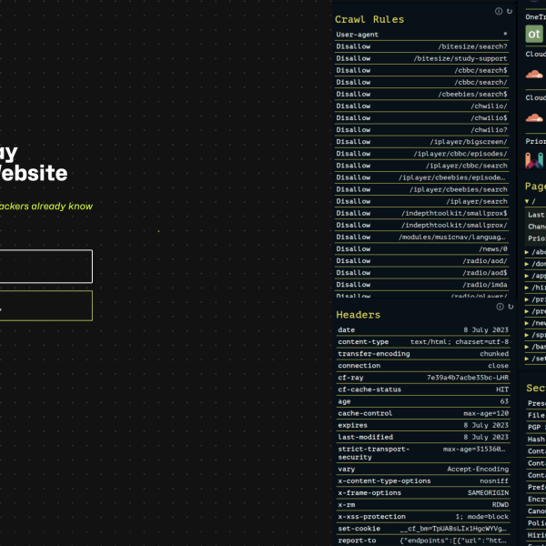 Web-Check – Radiographiez n'importe quel site en un clic