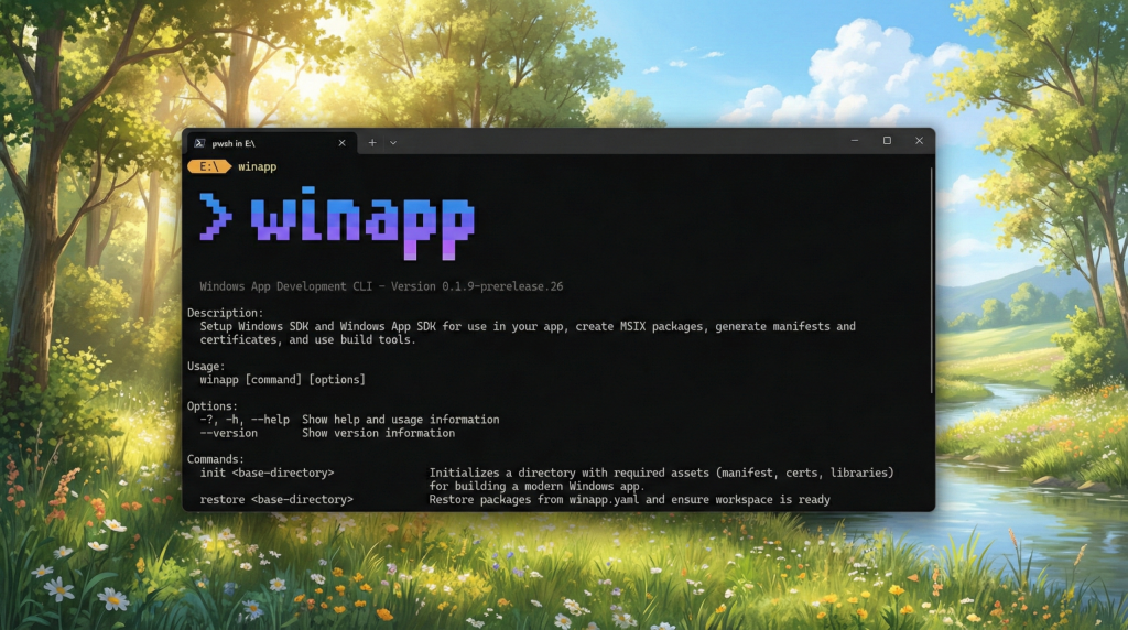 Windows a enfin sa CLI pour les développeurs d'apps