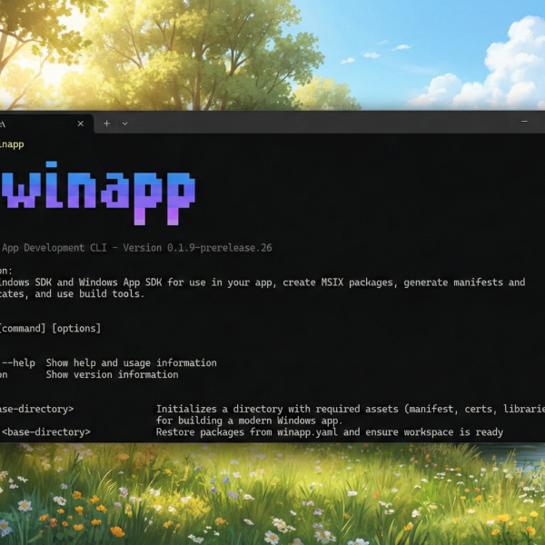 Windows a enfin sa CLI pour les développeurs d'apps