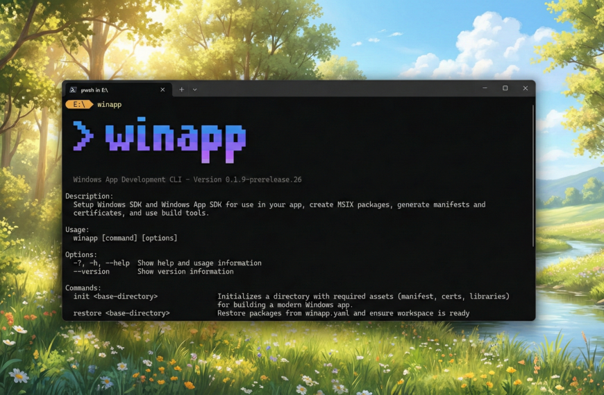 Windows a enfin sa CLI pour les développeurs d'apps