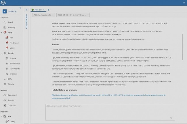 Forward Networks étoffe son jumeau numérique à l'IA agentique