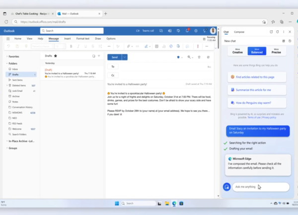 Outlook lancera automatiquement Copilot pour ouvrir les liens HTML