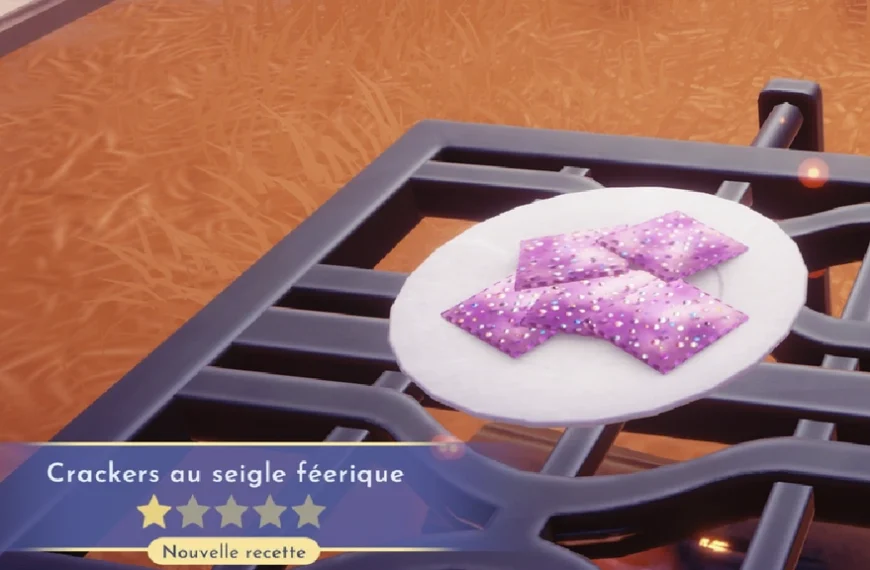 Crackers au seigle féérique Dreamlight Valley : comment préparer cette recette de hors d'oeuvre ?