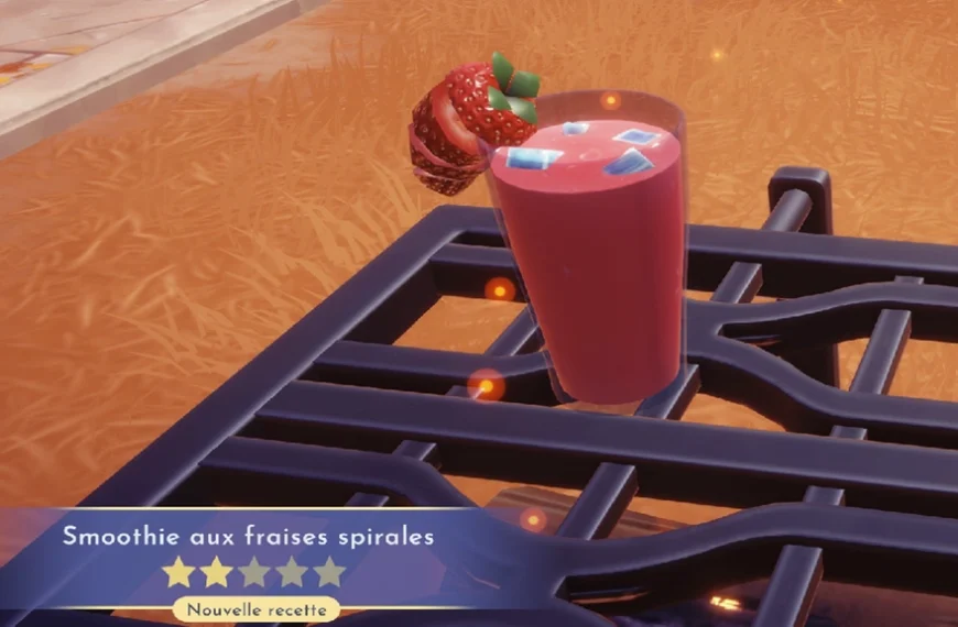 Smoothie aux Fraises spirales Dreamlight Valley : comment préparer cette recette 2 étoiles ?