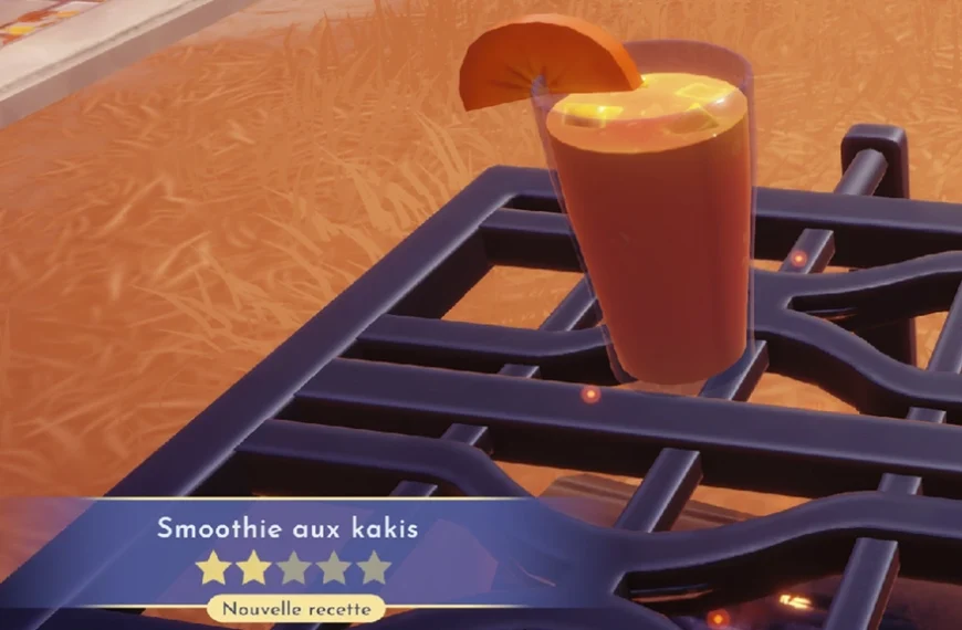 Smoothie aux Kakis Dreamlight Valley : comment préparer cette recette 2 étoiles ?
