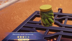 Haricots verts saumurés Disney Dreamlight Valley : comment préparer cette recette 3 étoiles ?