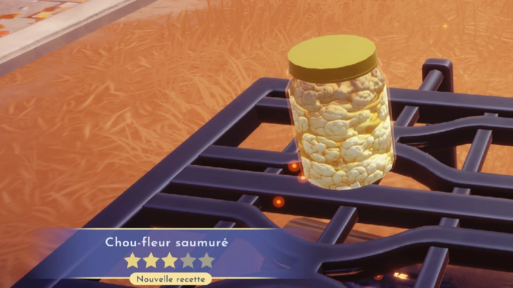 Chou-fleur saumuré Disney Dreamlight Valley : comment préparer cette recette 3 étoiles ?