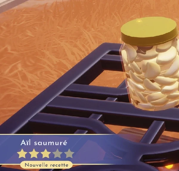 Ail saumuré Disney Dreamlight Valley : comment préparer cette recette 3 étoiles ?