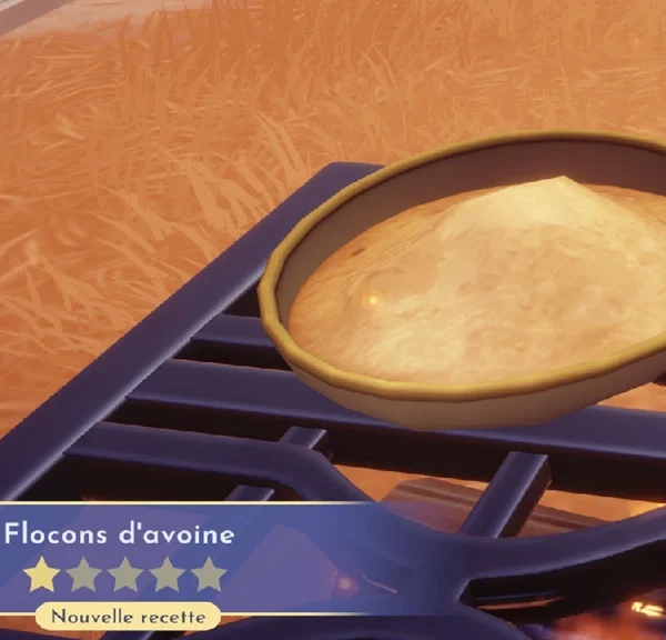 Flocons d'avoine Disney Dreamlight Valley : comment préparer cette recette 1 étoile ?