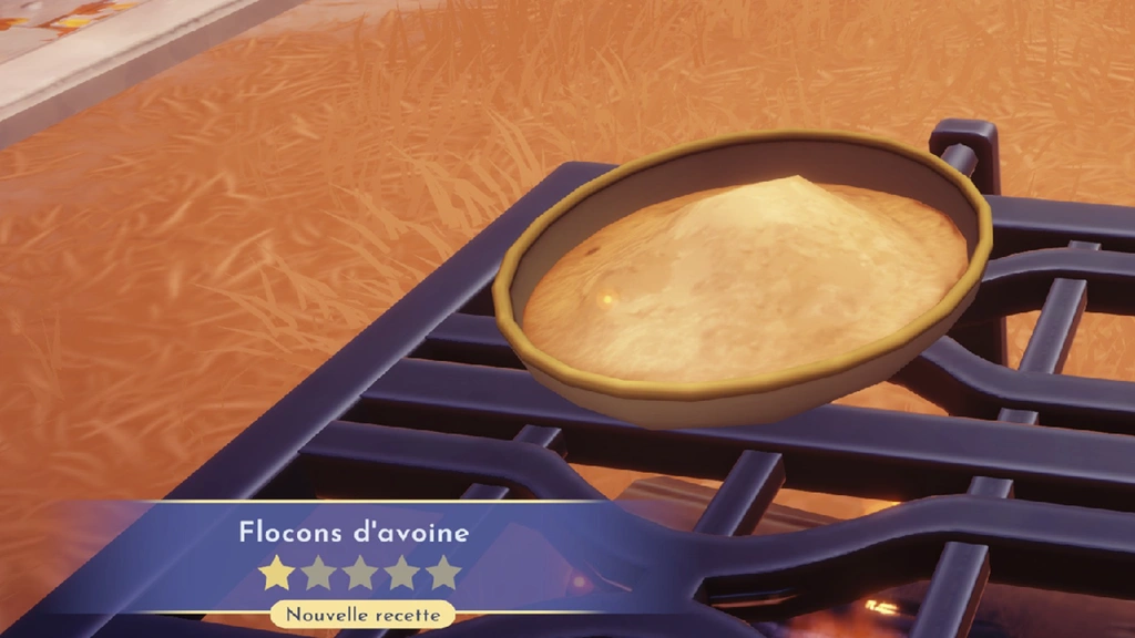 Flocons d'avoine Disney Dreamlight Valley : comment préparer cette recette 1 étoile ?
