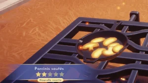 Porcinis sautés Disney Dreamlight Valley : comment préparer cette recette 2 étoiles ?