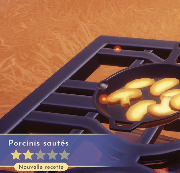 Porcinis sautés Disney Dreamlight Valley : comment préparer cette recette 2 étoiles ?