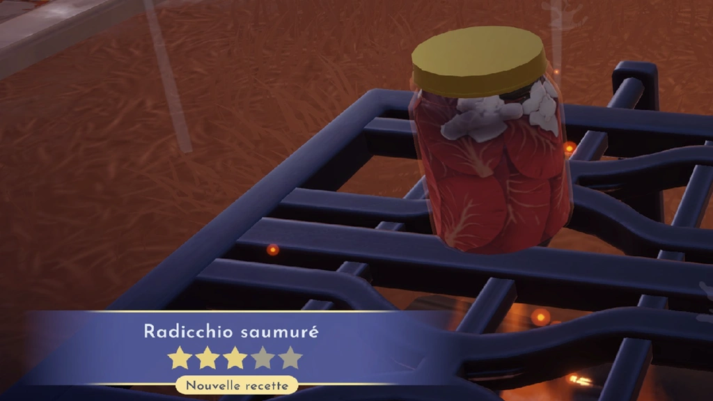 Radicchio saumuré Disney Dreamlight Valley : comment préparer cette recette 3 étoiles ?