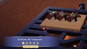 Sashimi de lamproie Dreamlight Valley : comment préparer cette recette 1 étoile ?