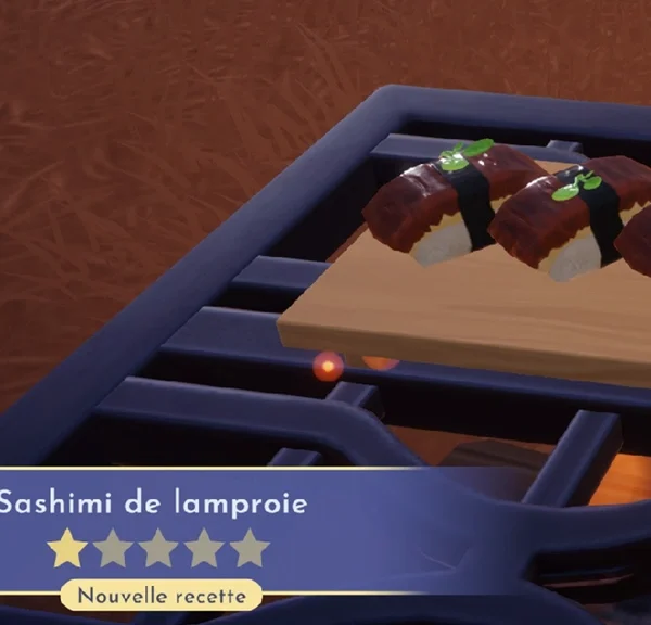 Sashimi de lamproie Dreamlight Valley : comment préparer cette recette 1 étoile ?